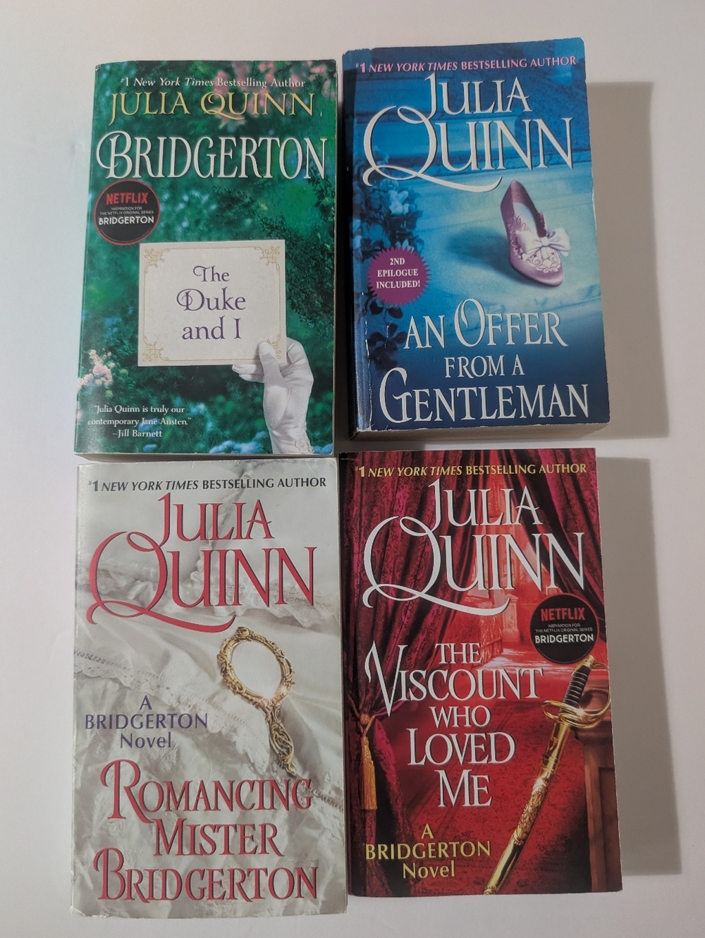 Bridgerton Series Set Of 4 Books